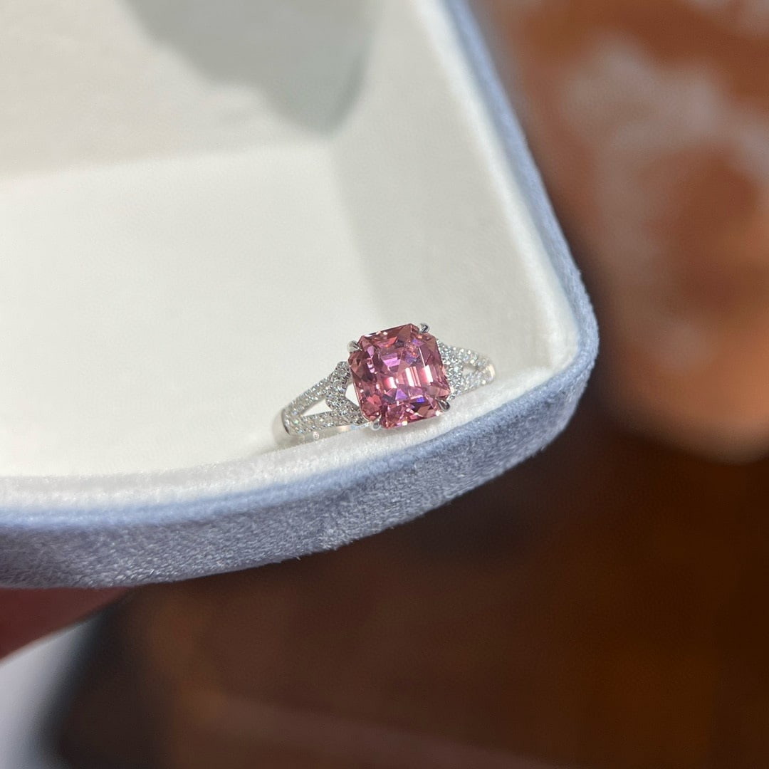 14k Gold 2.75 Ctw Natural Tourmaline & Diamond Ring - 2