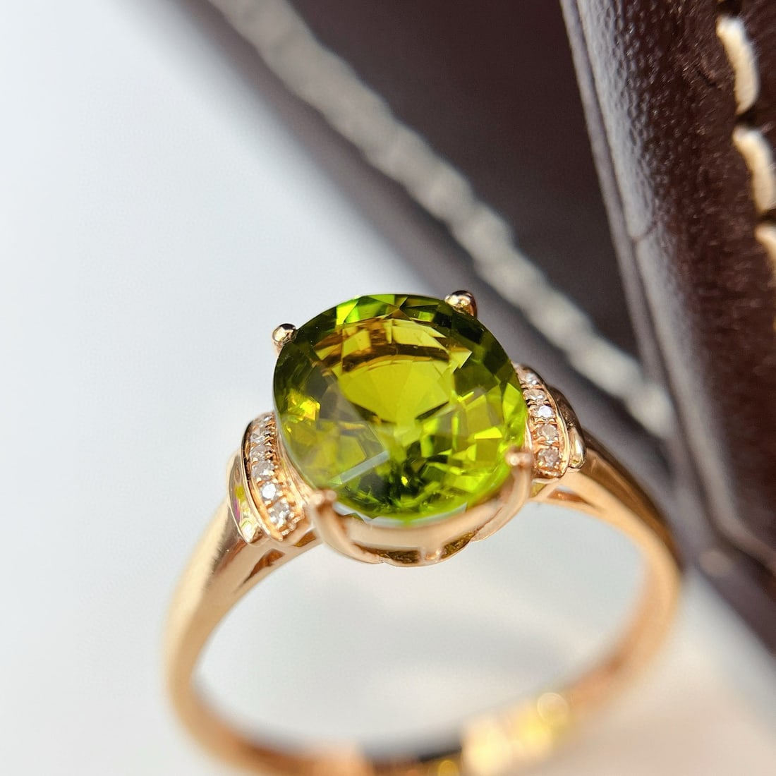 14k Gold 2.35 Ct Natural Tourmaline & Diamond Ring - 2