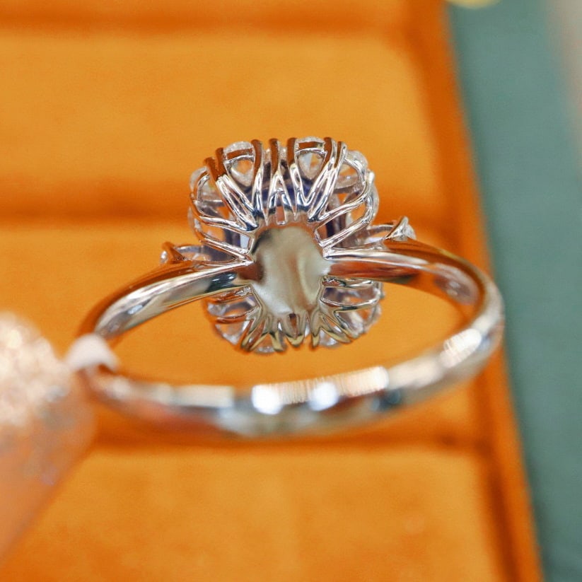 14k Gold 3.55 Ctw Natural Sapphire & Diamond Ring - 4