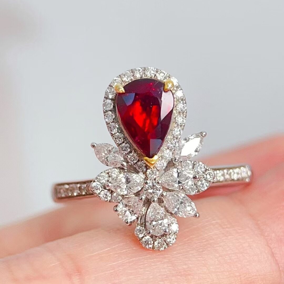 14k Gold 1.72 Ctw Natural Ruby & Diamond Ring (1 of 6)