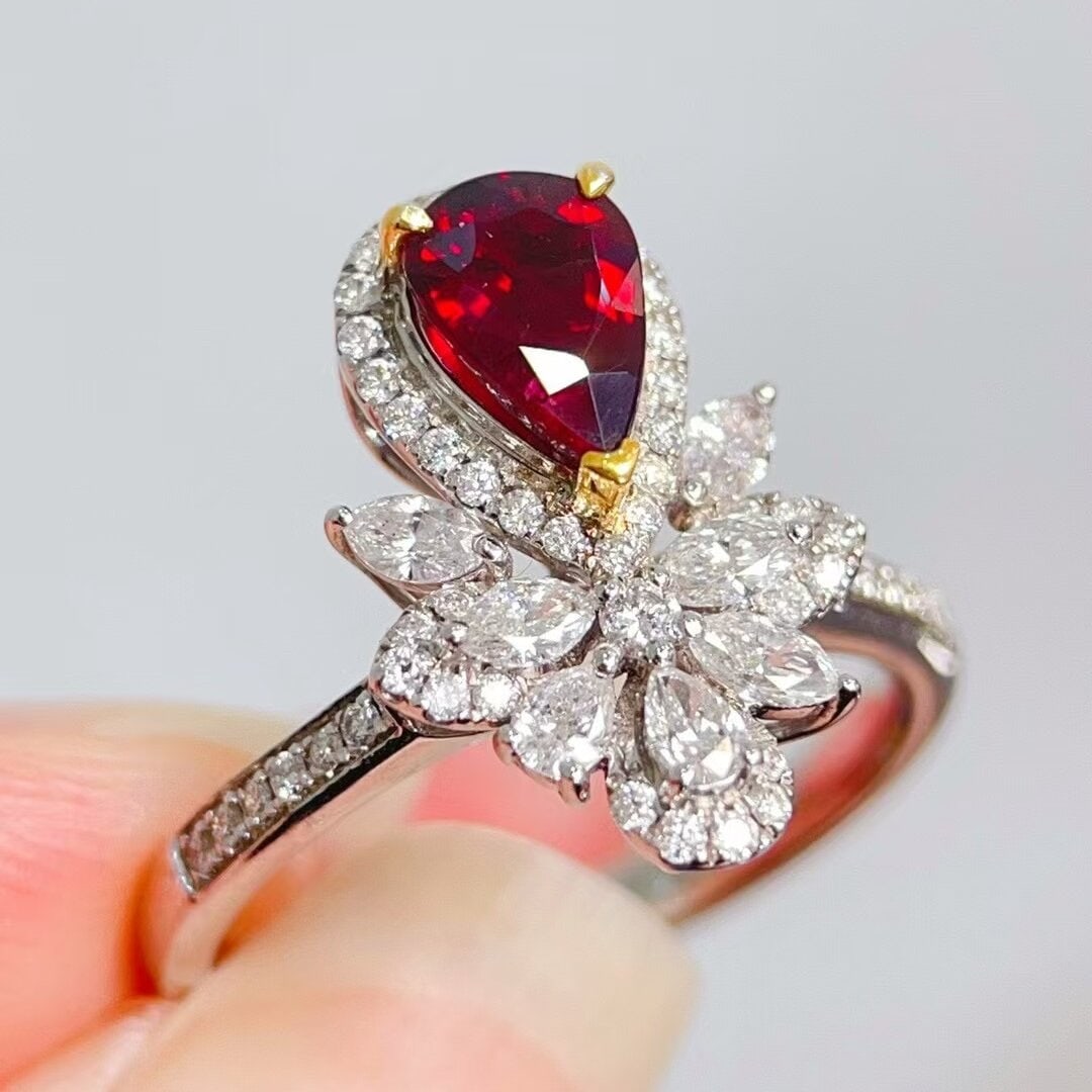 14k Gold 1.72 Ctw Natural Ruby & Diamond Ring - 3