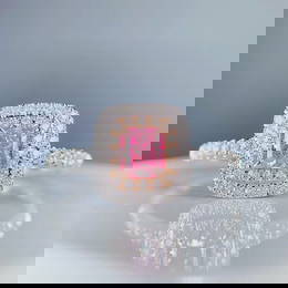 14k Gold 0.56 Ctw Natural Pink Diamond & Diamond Ring