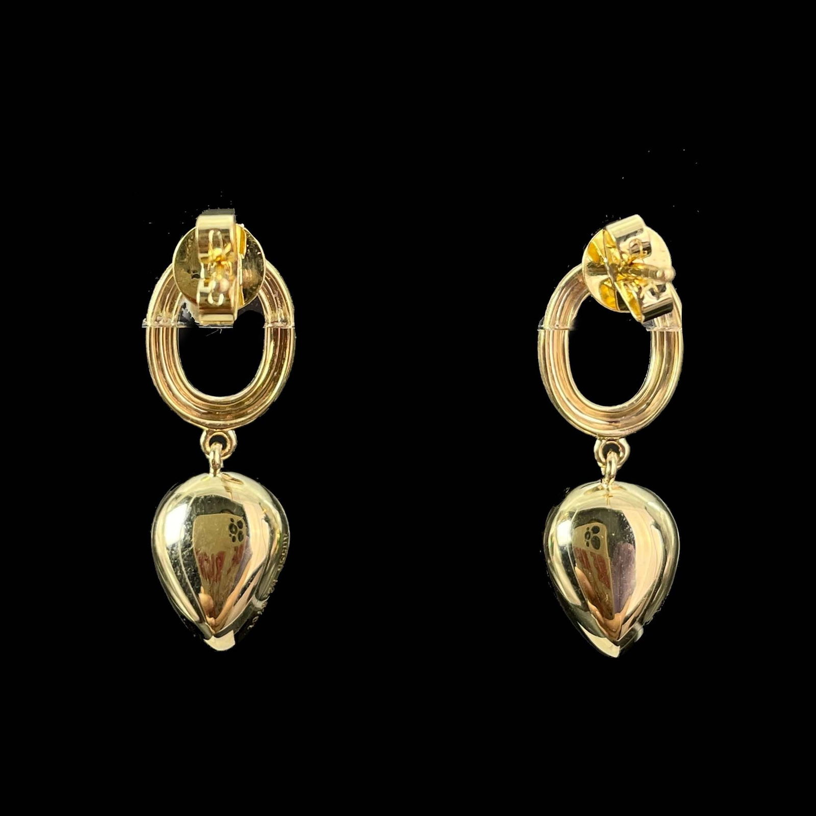 14k Gold 2.67 Ct Natural Emerald Earrings - 2