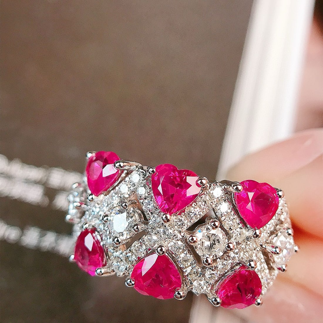 14k Gold 2.22 Ctw Natural Ruby & Diamond Ring - 2