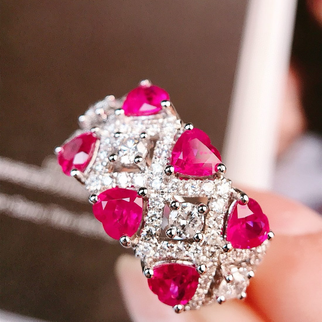 14k Gold 2.22 Ctw Natural Ruby & Diamond Ring - 3