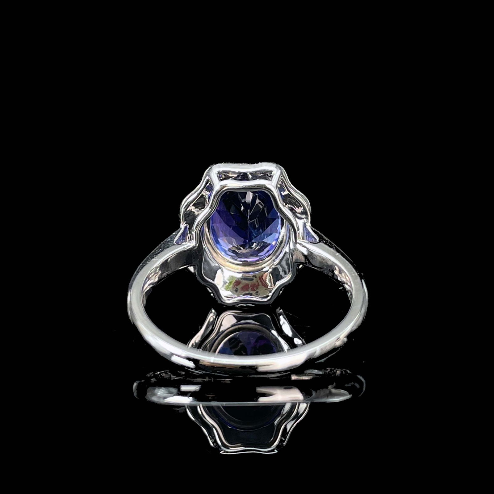 14k Gold 3.42 Ctw Natural Tanzanite & Diamond Ring - 5