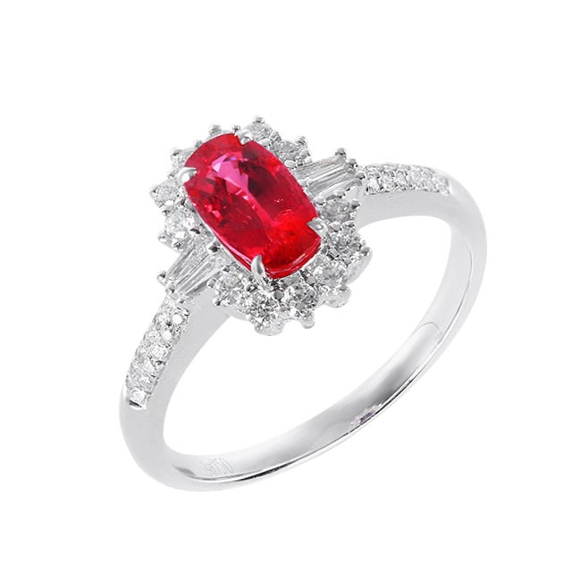 14k Gold 1.53 Ctw Natural Ruby & Diamond Ring - 2