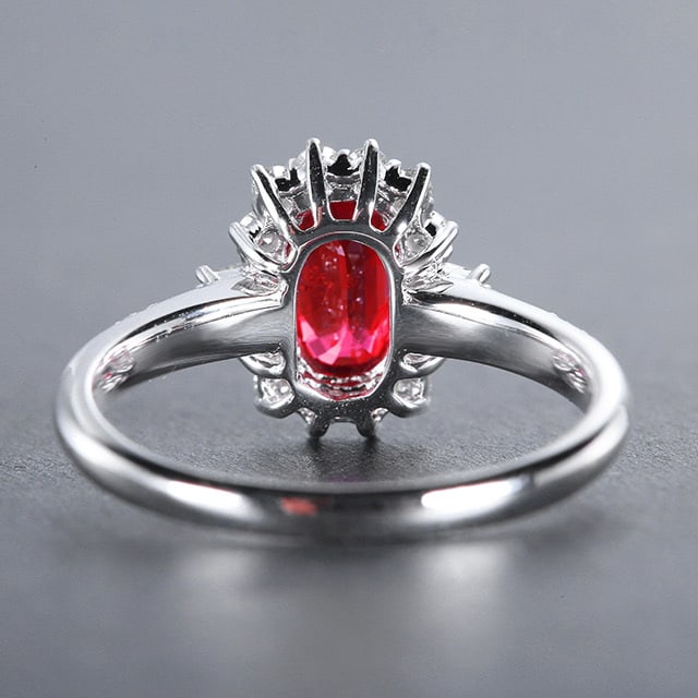 14k Gold 1.53 Ctw Natural Ruby & Diamond Ring - 5