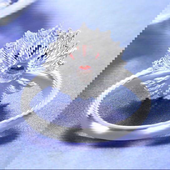 14k Gold 1.32 Ctw Natural Ruby & Diamond Ring - 4