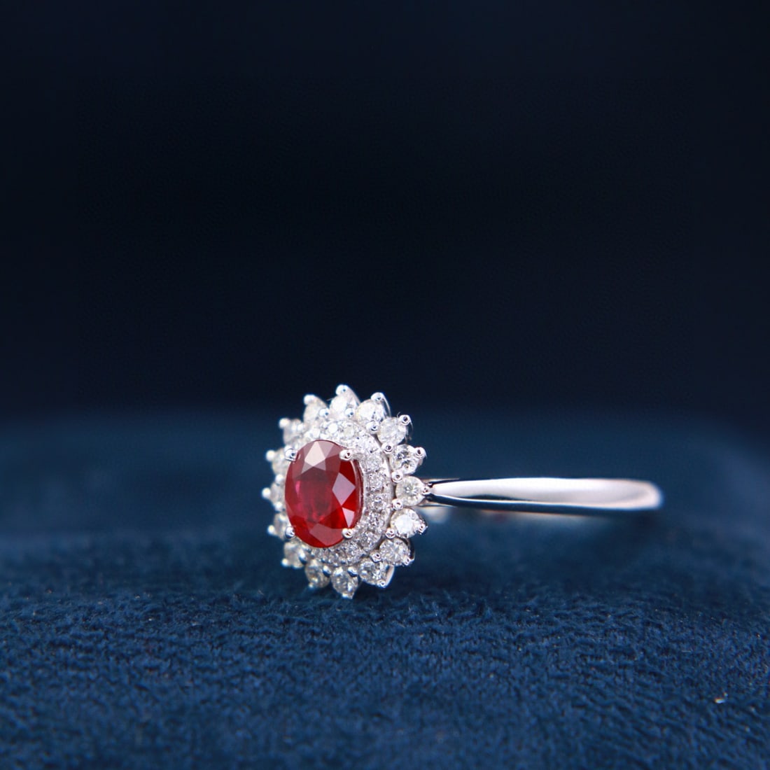 14k Gold 0.74 Ctw Natural Ruby & Diamond Ring - 2