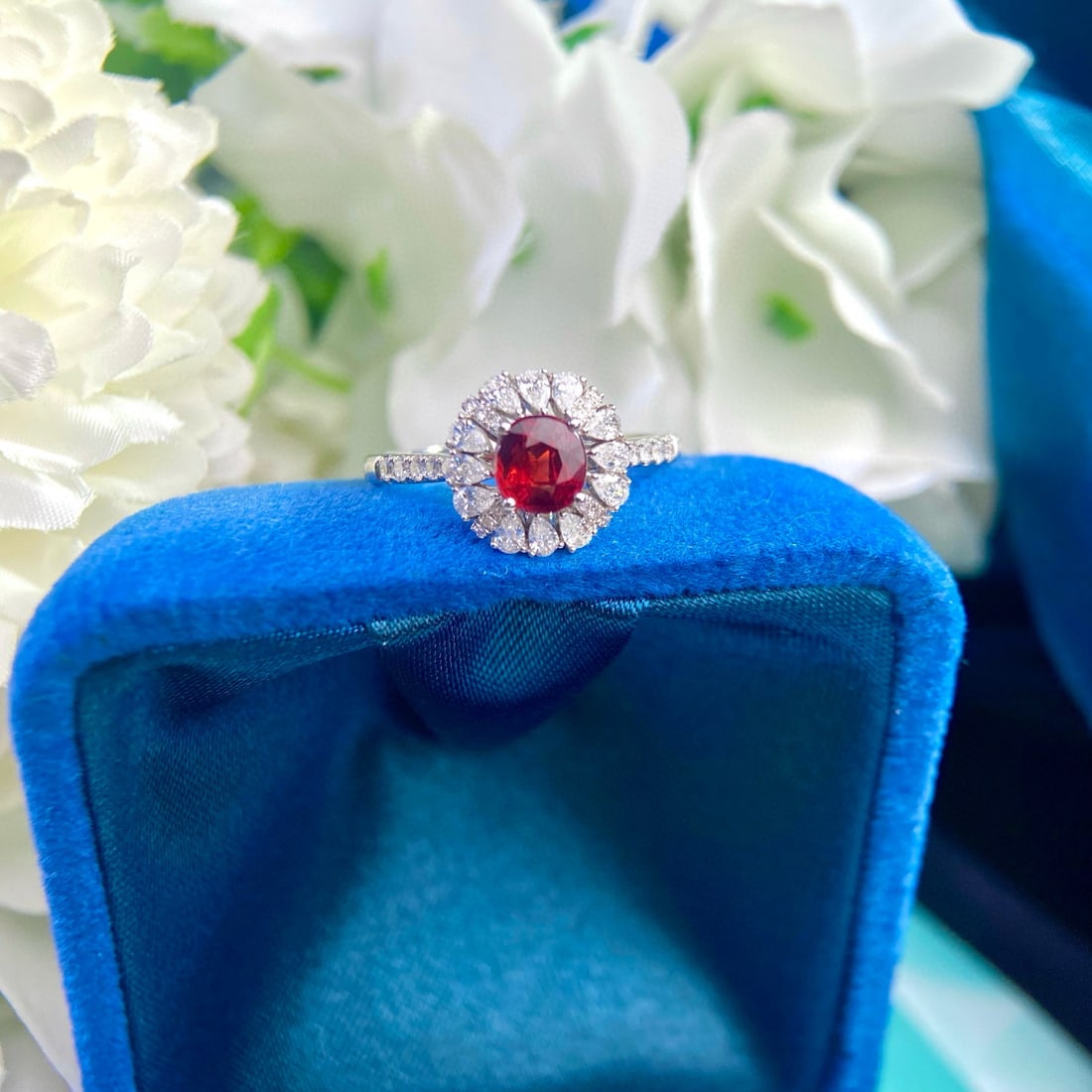 14k Gold 1.53 Ctw Natural Ruby & Diamond Ring - 3