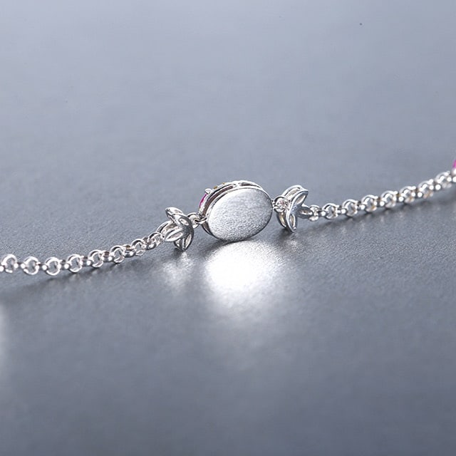 14k Gold 1.68 Ctw Natural Padparadscha Sapphire & Diamond Bracelet - 4