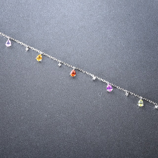 14k Gold 1.48 Ctw Natural Sapphire & Diamond Bracelet - 3