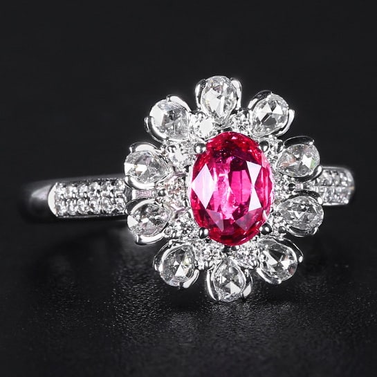 14k Gold 1.51 Ctw Natural Ruby & Diamond Ring - 3