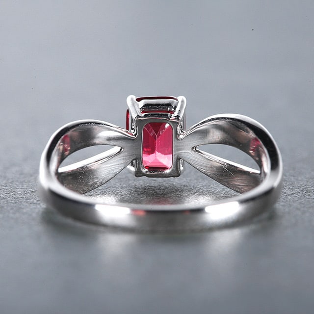 14k Gold 1.32 Ctw Natural Spinel & Diamond Ring - 4