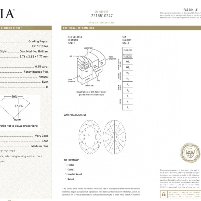 Gia Certified 18k Gold 1.40 Ctw Natural Pink Diamond & Diamond Ring/pendant( Without Chain ) - 6