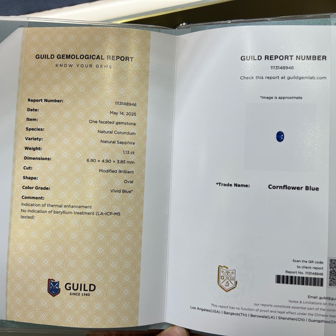 18k Gold 2.03 Ctw Vivid Blue Natural Sapphire & Diamond Ring - 5