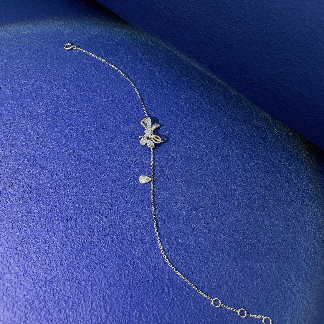 18k Gold 0.21 Ct Natural H Diamond Bracelet - 2