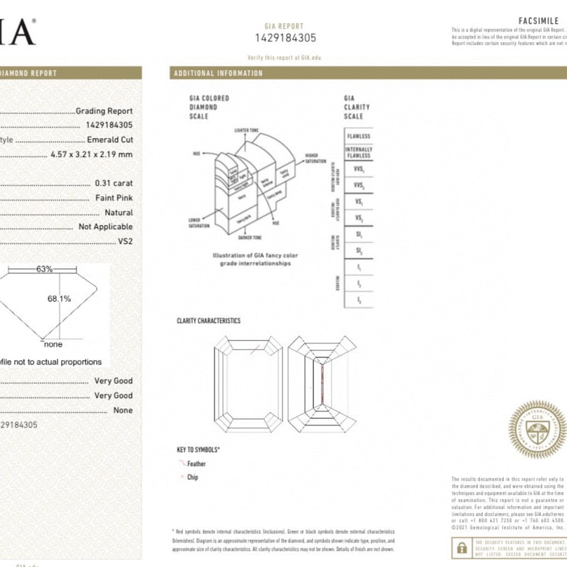 Gia Certified 18k Gold 3.36 Ctw Natural Pink Diamond & Diamond Ring/pendant( Without Chain ) - 9