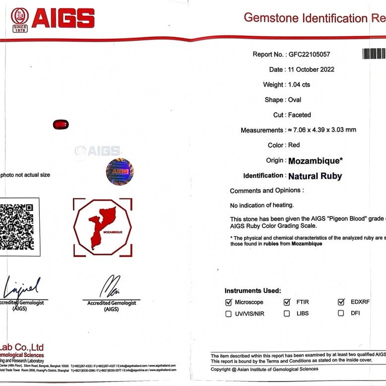 14k Gold 1.45 Ctw Natural Ruby & Diamond Ring/pendant( Without Chain ) - 9