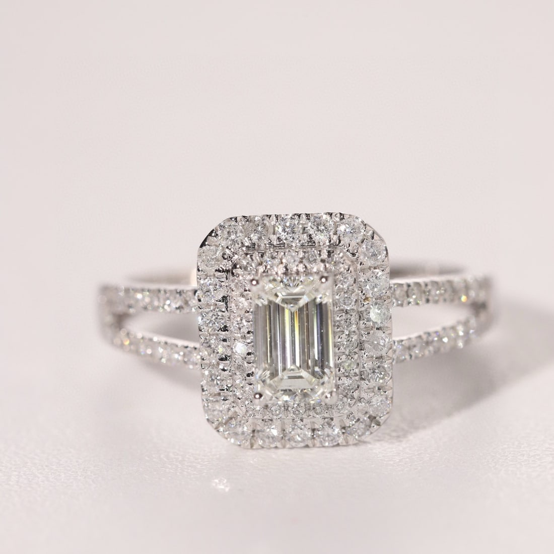 14k Gold 1.06 Ctw Natural H Diamond Ring - 7