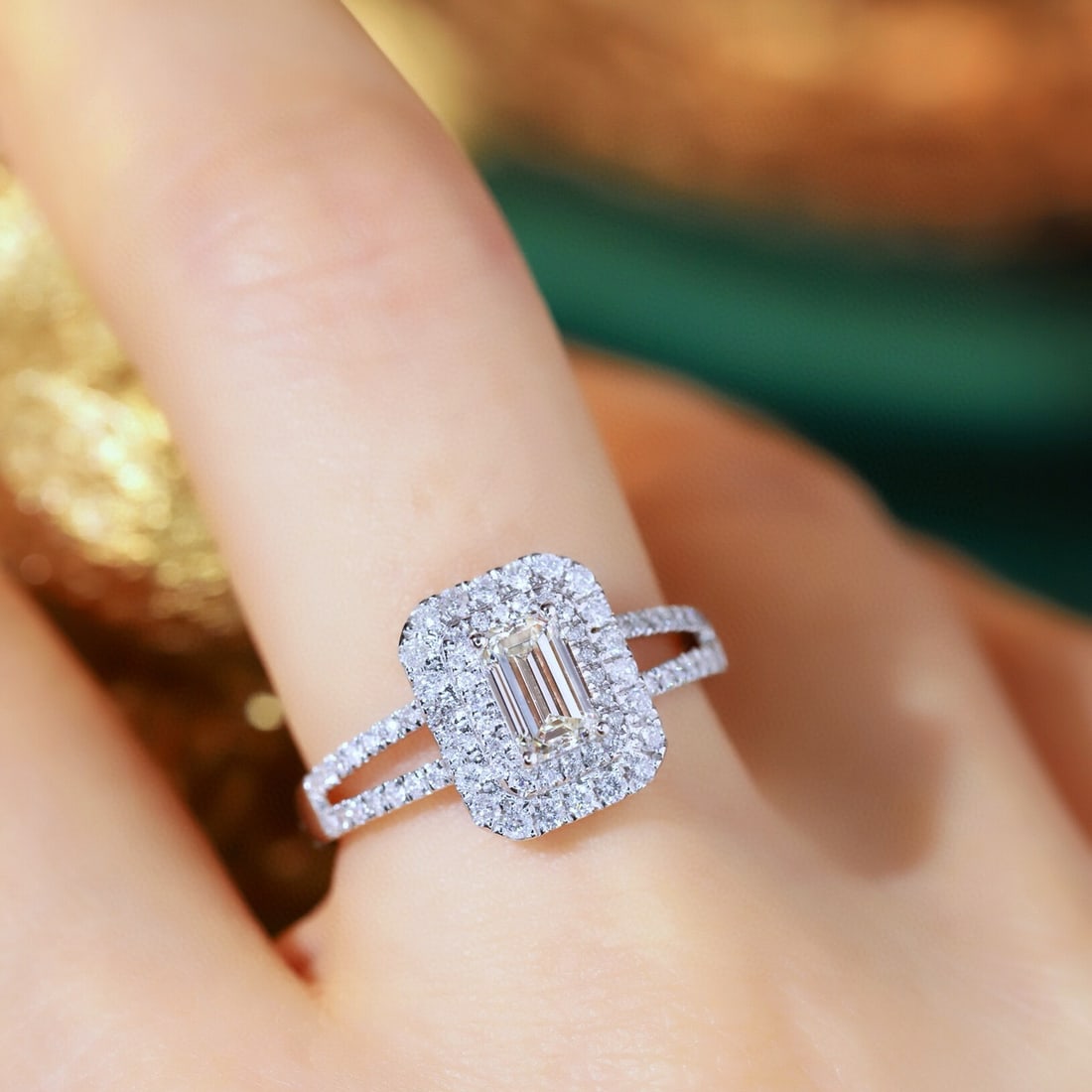 14k Gold 1.06 Ctw Natural H Diamond Ring - 8