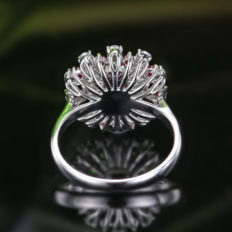 14k Gold 0.99 Ctw Natural Ruby & Ruby Ring - 5