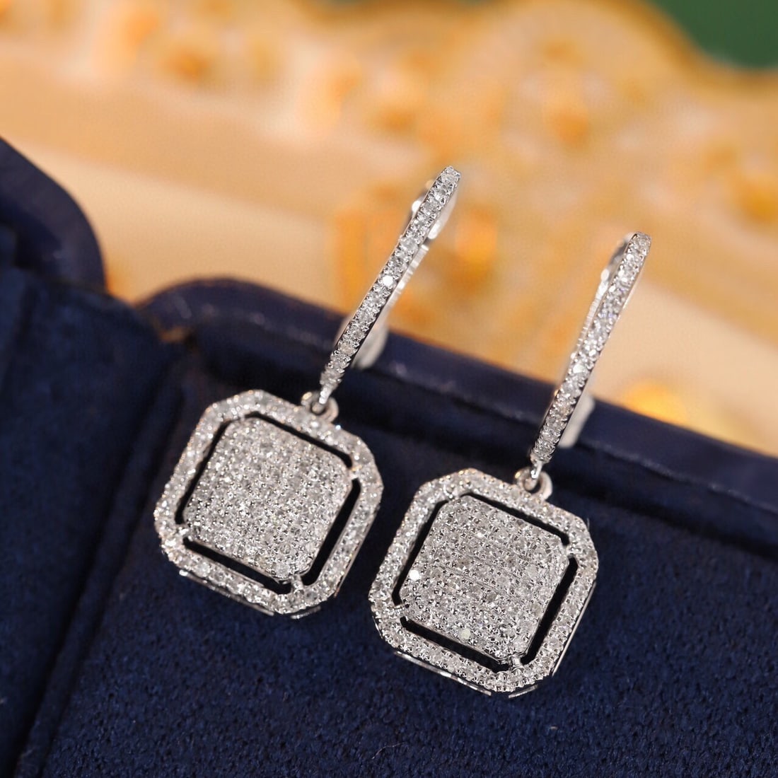 14k Gold 0.5 Ct Natural H Diamond Earrings - 6