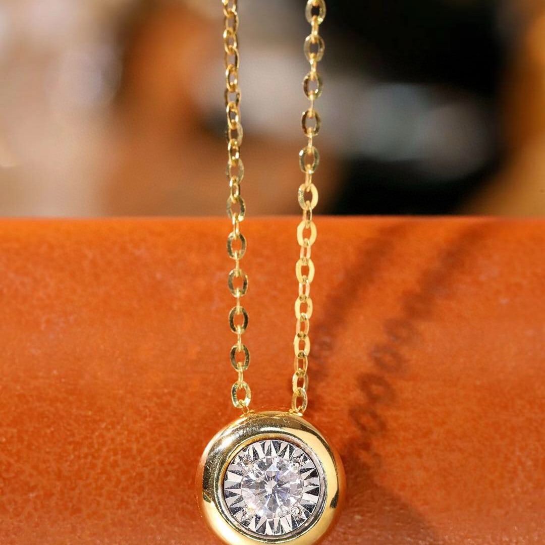 14k Gold 0.20 Ct Natural H Diamond Pendant( Without Chain ): Ref:231125223 // gold content:14k gold // main gemstone:diamond // shape:round // carat weight:0. 20ct // clarity grade:vs-si // color:h // treatment:natural // cut grade:g // Condition: NewHigh