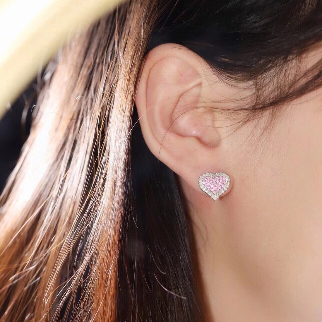 14k Gold 0.80 Ct Natural Color Diamond Earrings - 8