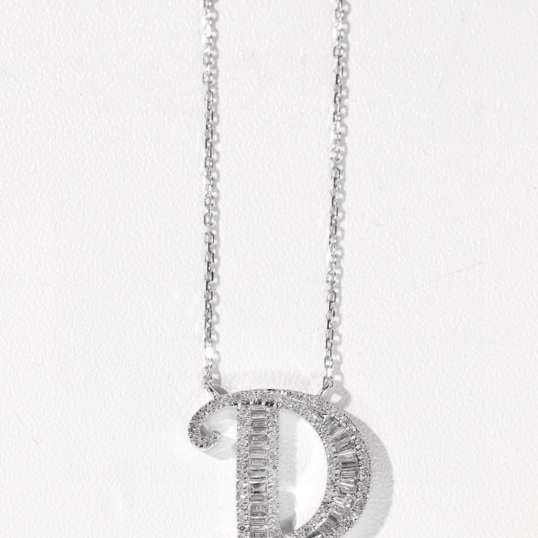 14k Gold 0.45 Ct Natural H Diamond Necklace - 4