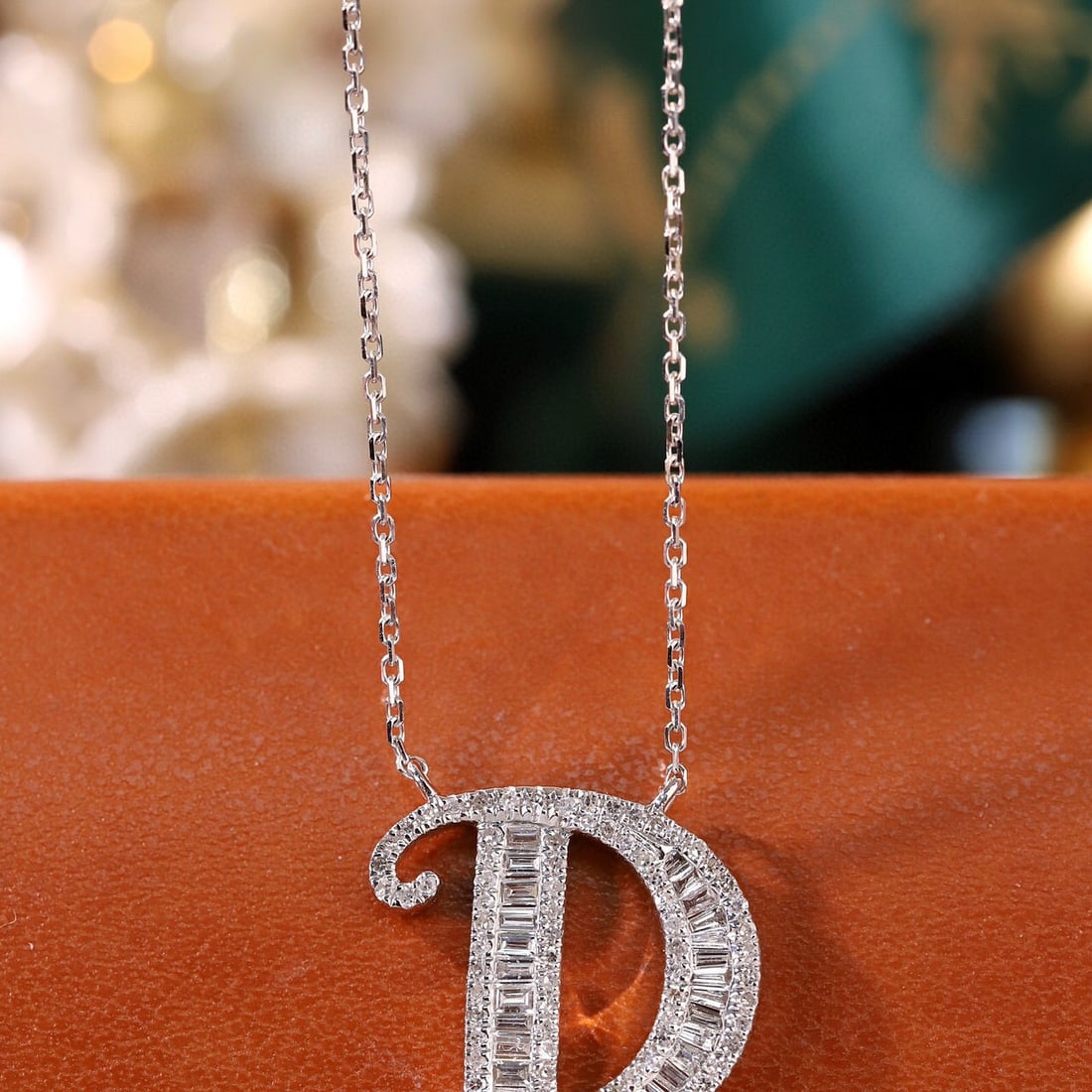 14k Gold 0.45 Ct Natural H Diamond Necklace - 6