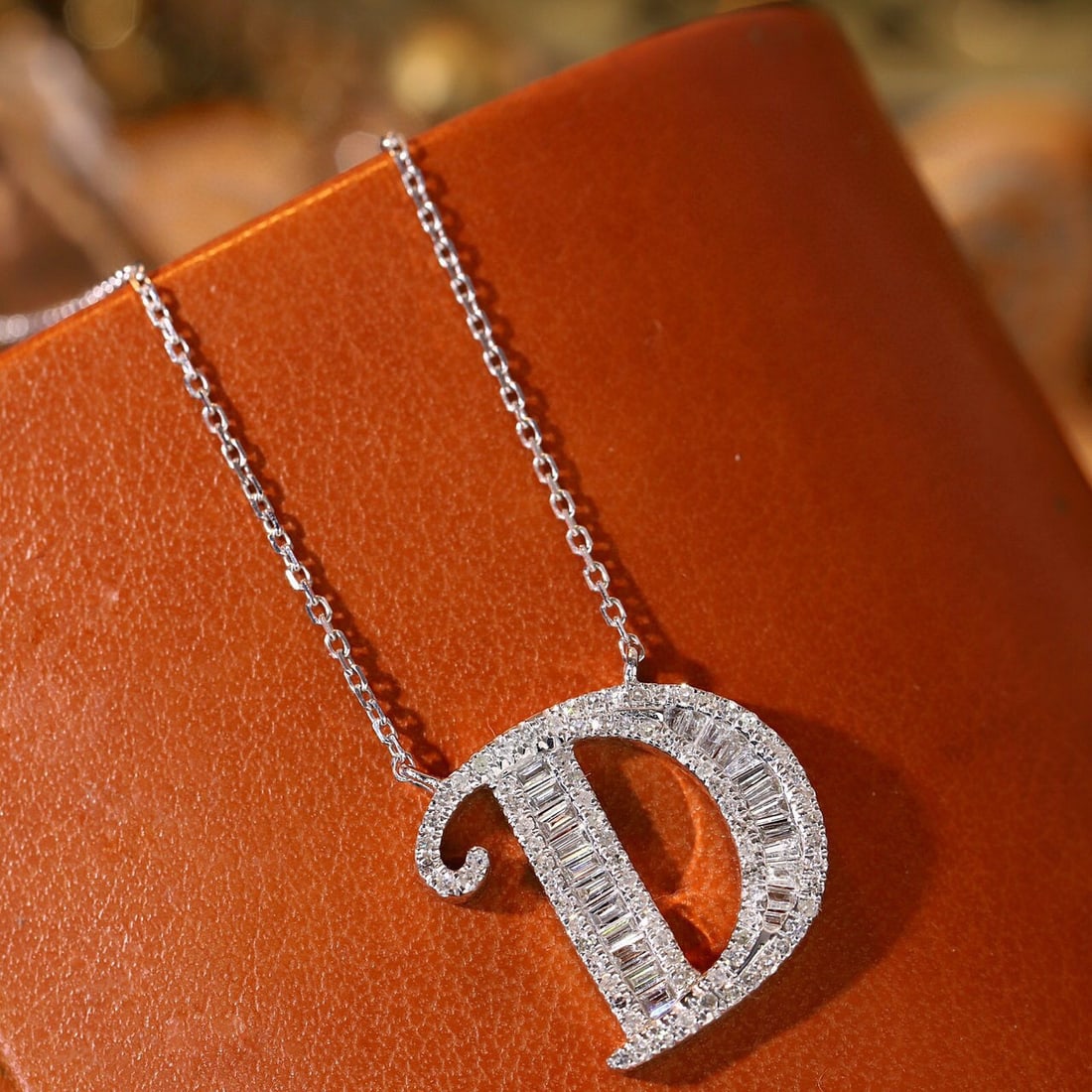 14k Gold 0.45 Ct Natural H Diamond Necklace - 7