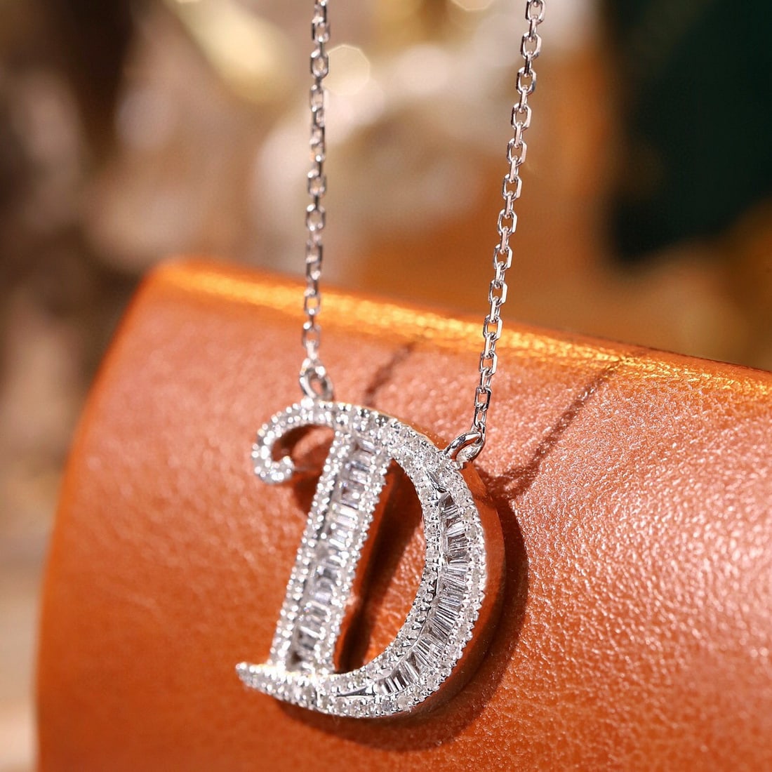 14k Gold 0.45 Ct Natural H Diamond Necklace - 8