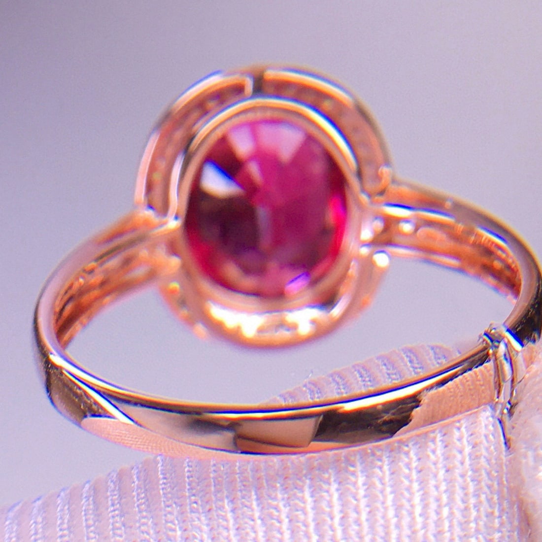 14k Gold 3.2 Ct Natural Tourmaline & Diamond Ring - 5