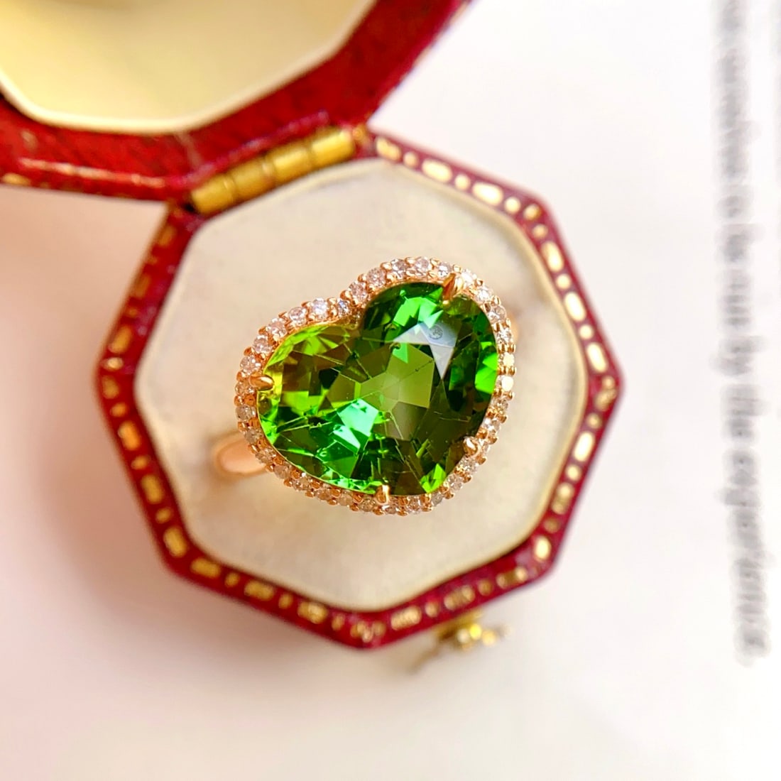 14k Gold 5.20 Ct Natural Tourmaline & Diamond Ring - 2