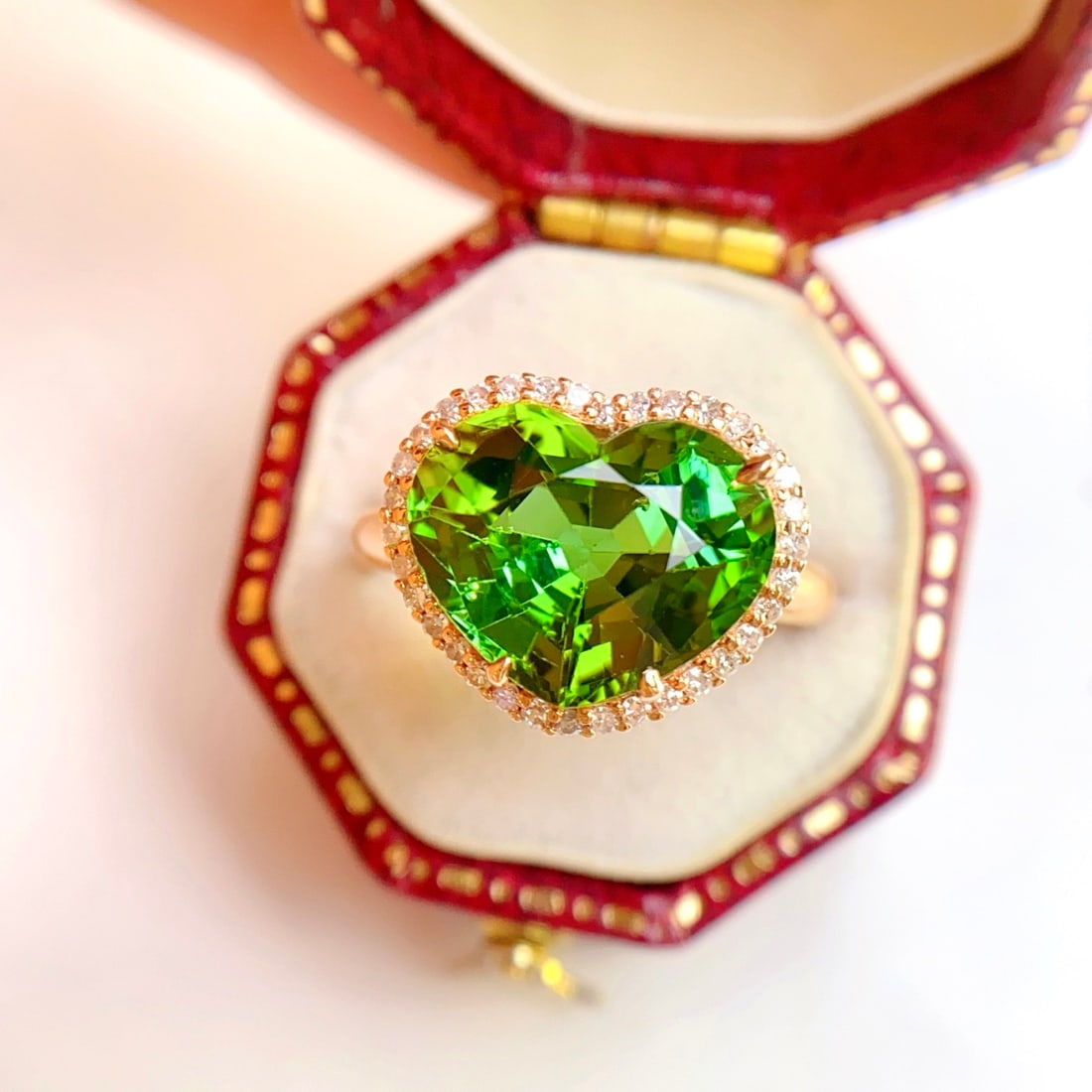 14k Gold 5.20 Ct Natural Tourmaline & Diamond Ring - 3