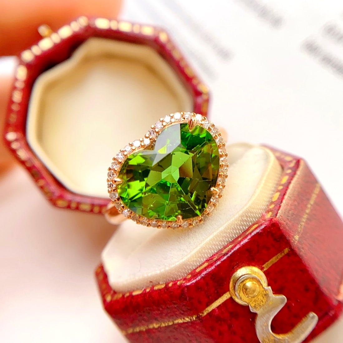 14k Gold 5.20 Ct Natural Tourmaline & Diamond Ring - 5