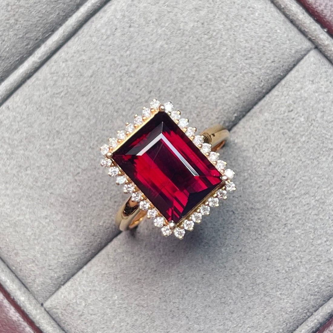 14k Gold 6.07 Ctw Natural Tourmaline & Diamond Ring - 3