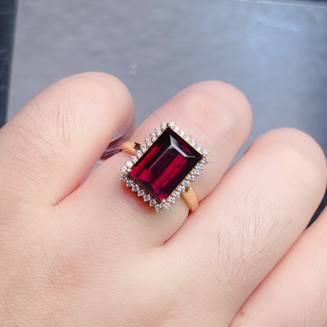 14k Gold 6.07 Ctw Natural Tourmaline & Diamond Ring - 6