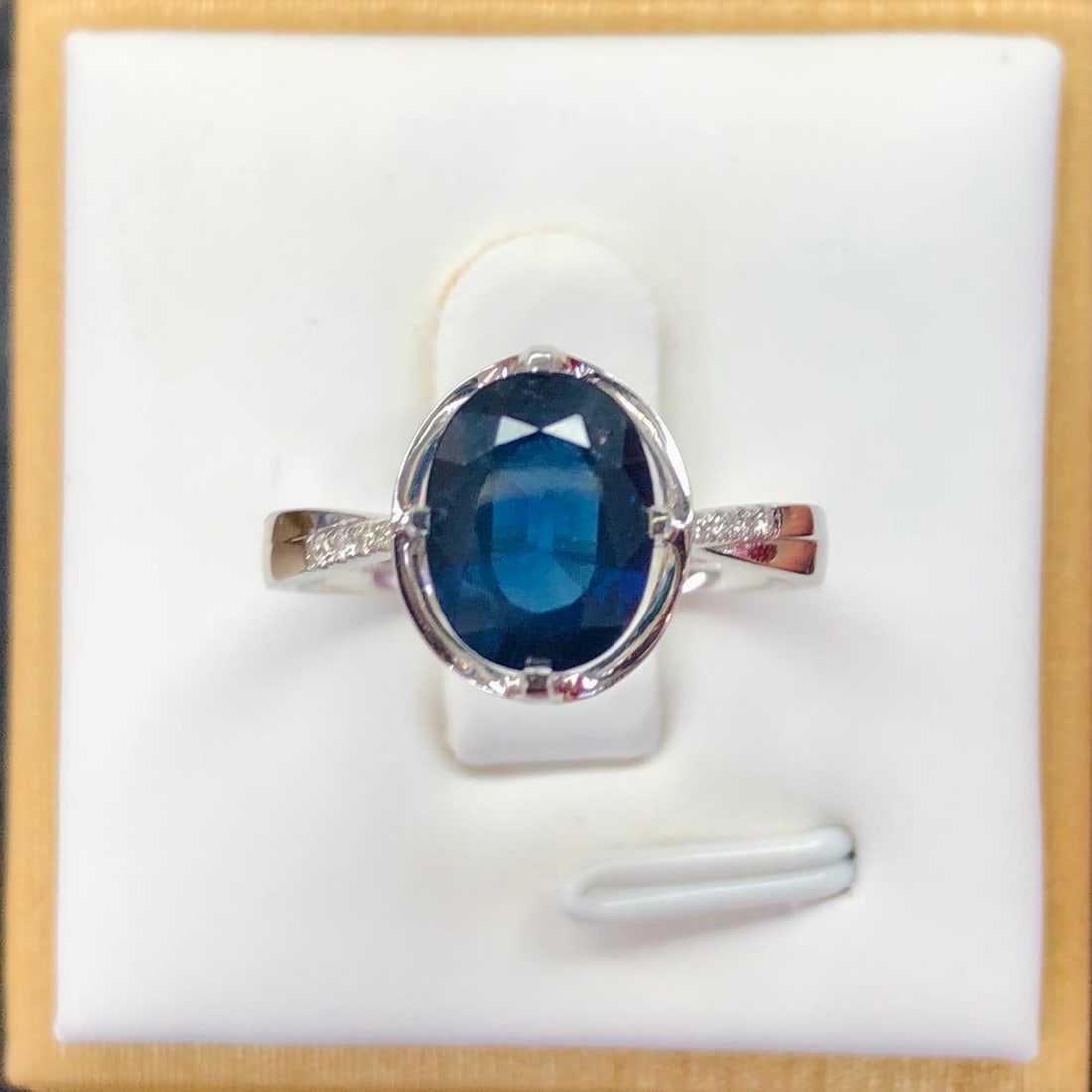 14k Gold 2.52 Ctw Natural Sapphire & Diamond Ring - 2