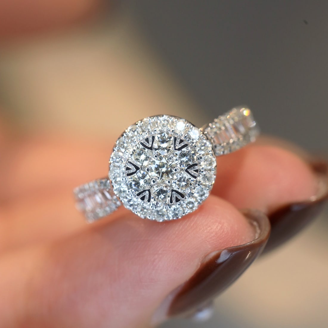 14k Gold 1 Ct Natural H Diamond Ring - 3