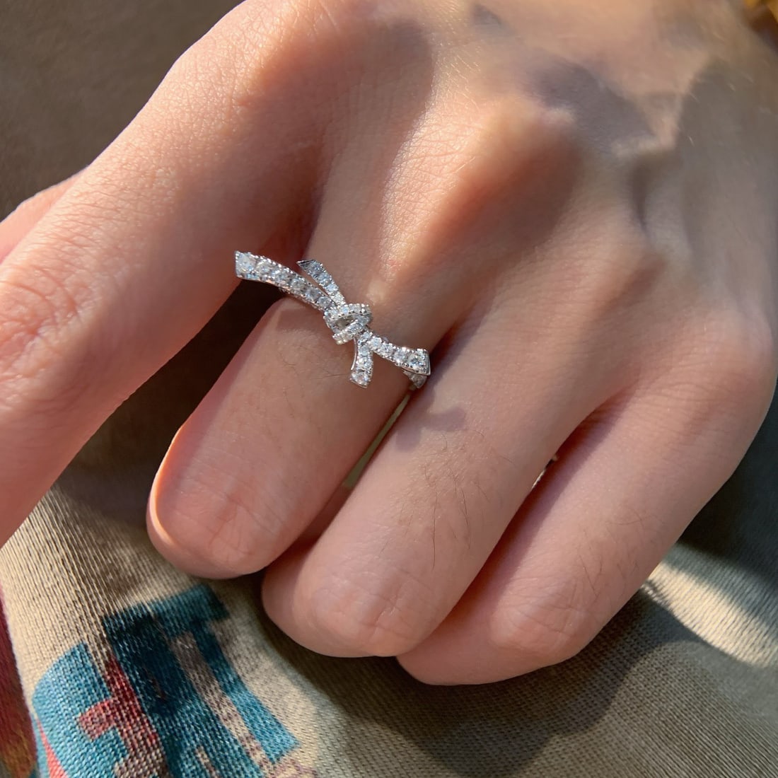 14k Gold 0.45 Ct Natural H Diamond Ring - 5