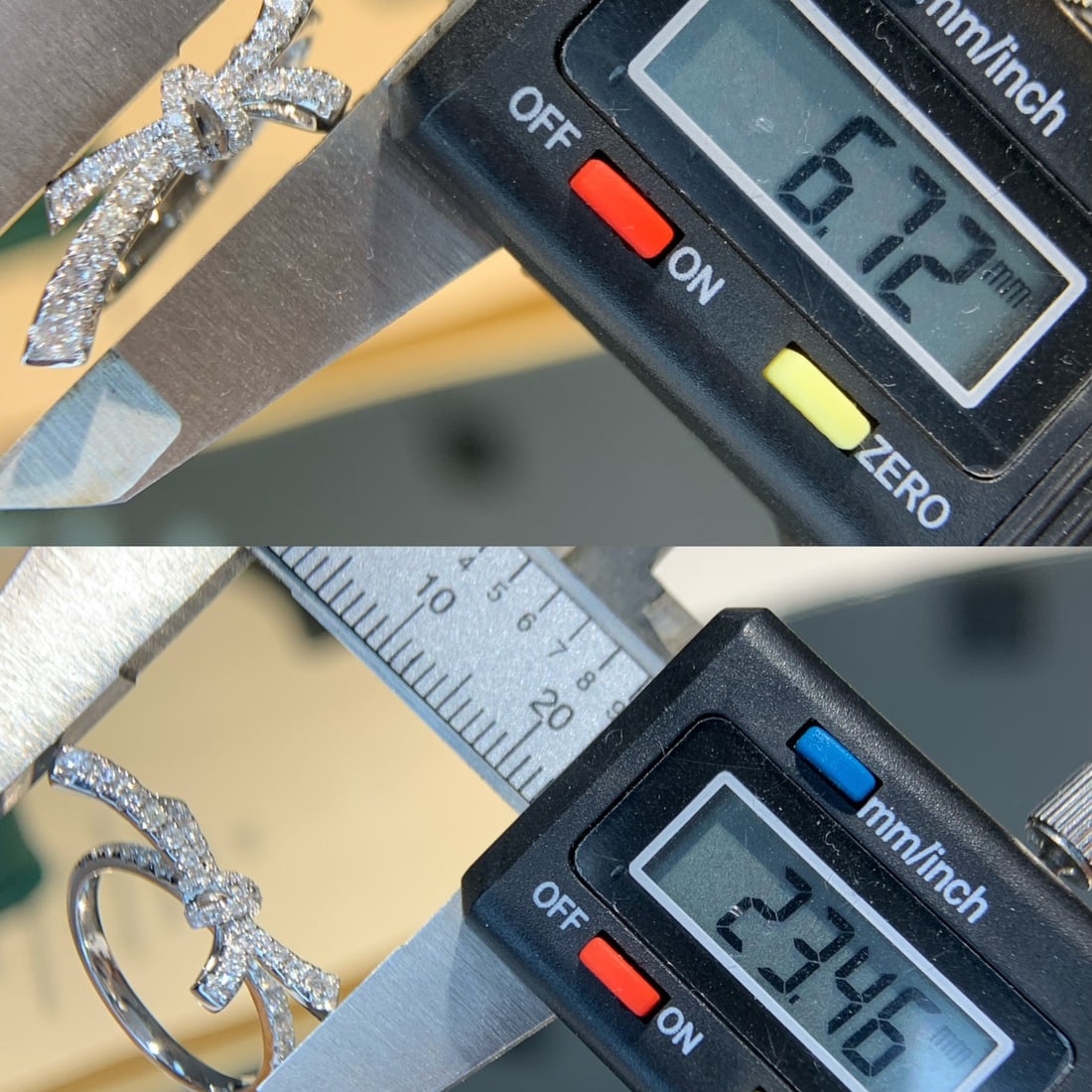 14k Gold 0.45 Ct Natural H Diamond Ring - 6