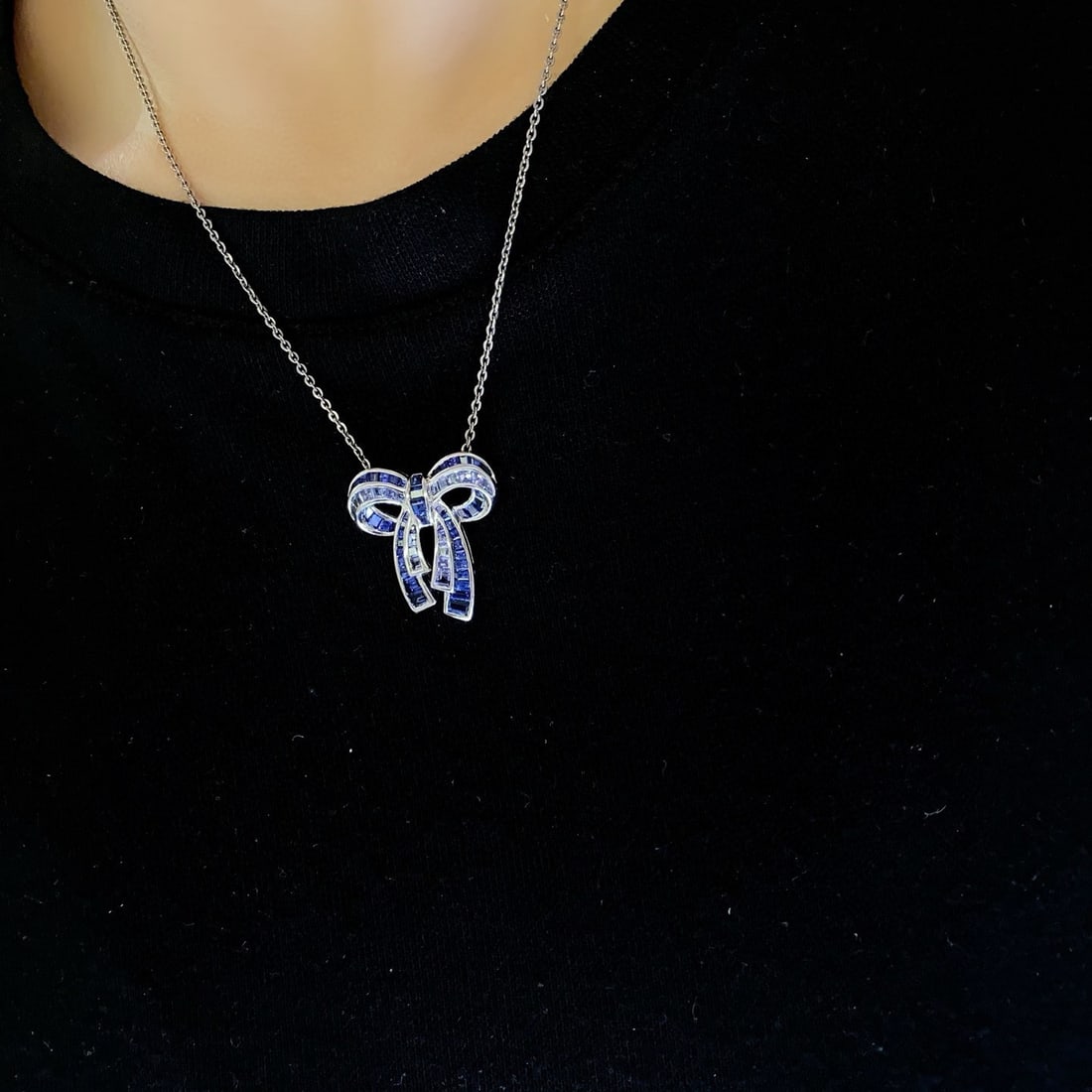 14k Gold 1.85 Ctw Natural Sapphire & Tanzanite Pendant( Without Chain ) - 2