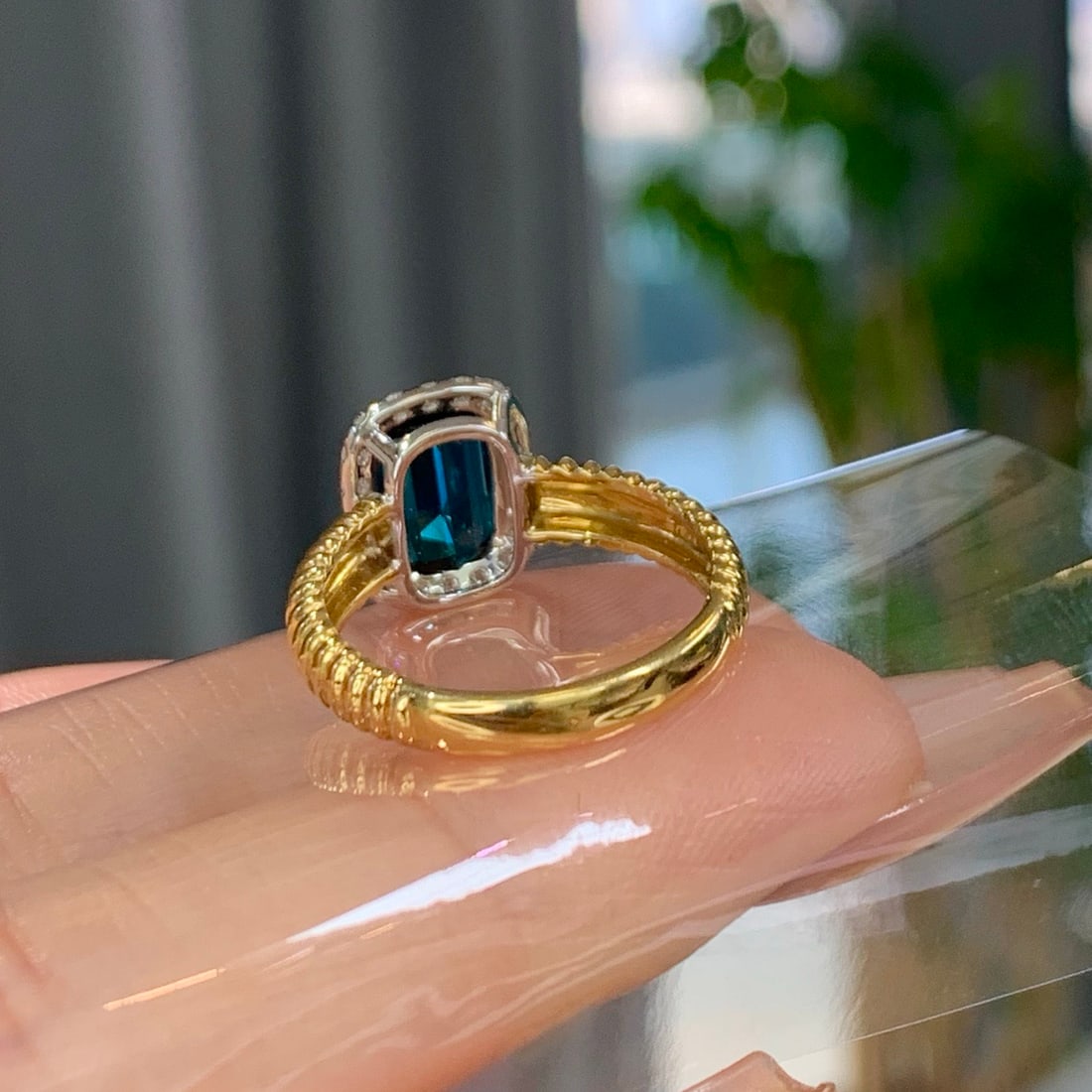 14k Gold 2.61 Ctw Natural Tourmaline & Diamond Ring - 3