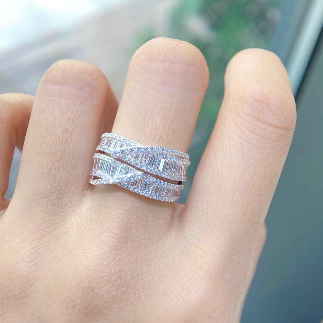 14k Gold 2.00 Ct Natural H Diamond Ring - 4