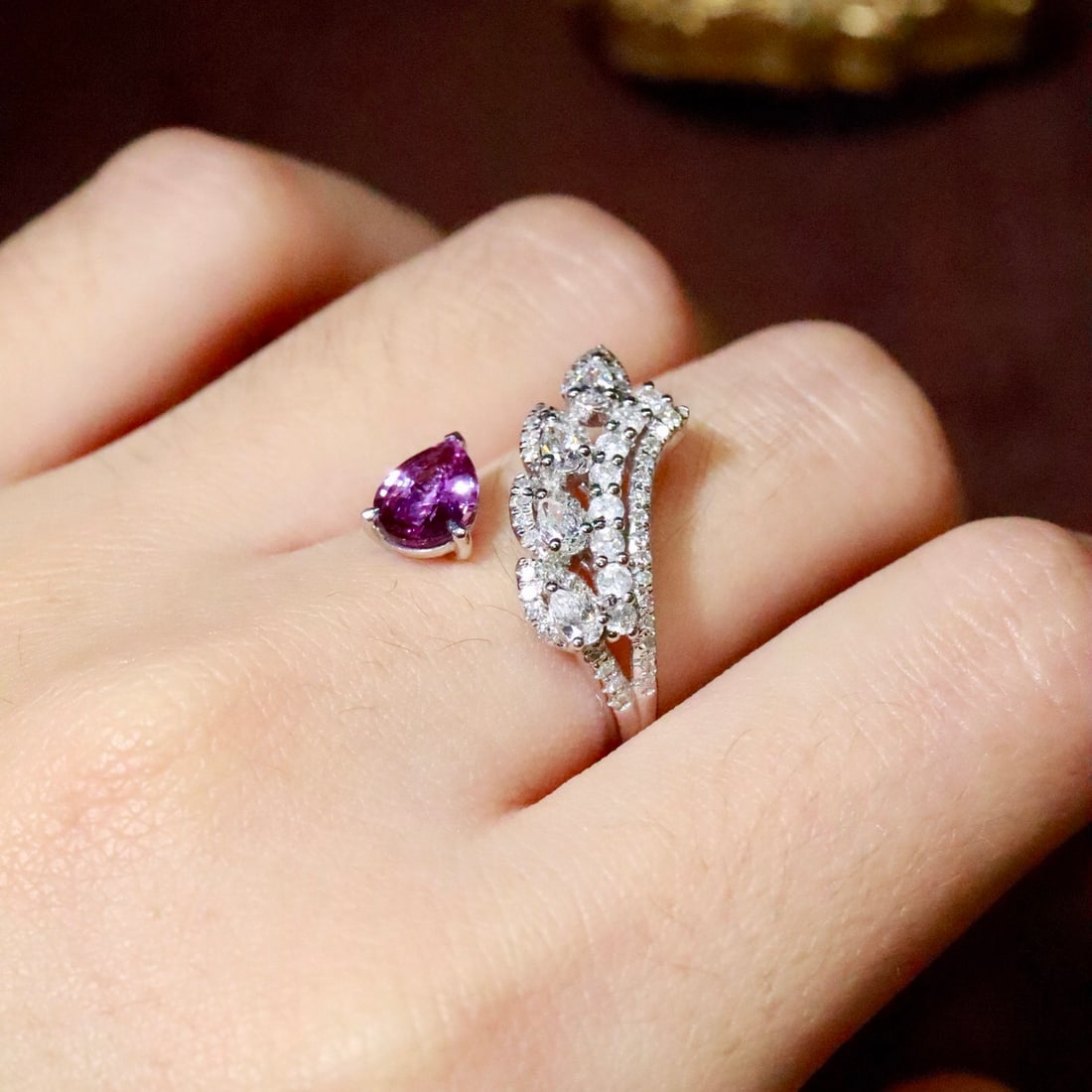 14k Gold 1.63 Ctw Natural Sapphire & Diamond Ring - 5