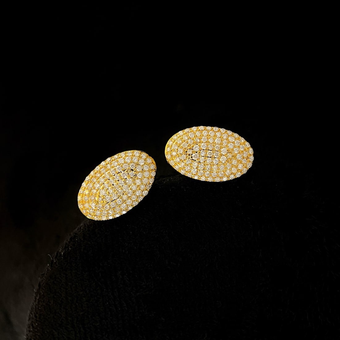 14k Gold 0.88 Ct Natural H Diamond Earrings - 2