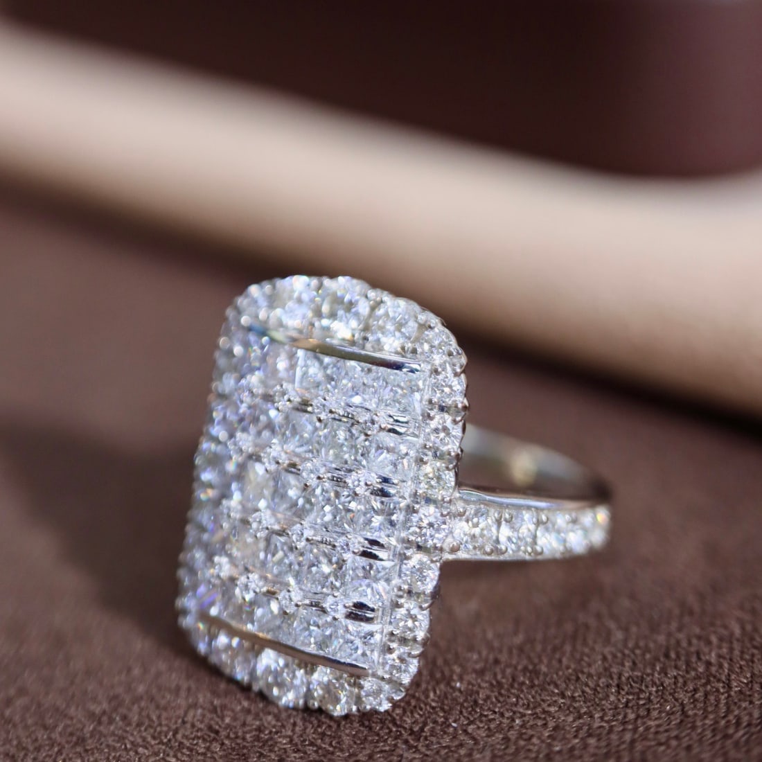 14k Gold 2 Ct Natural H Diamond Ring - 7